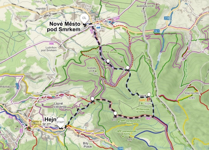 mapa smrk
